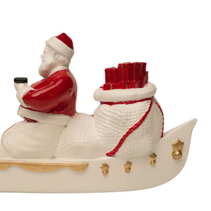 Santa on a Boat