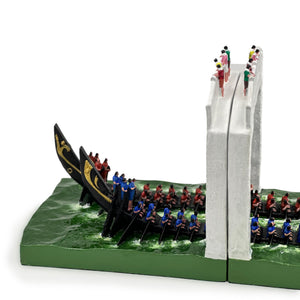 Snake Boat Race - Resin Bookend