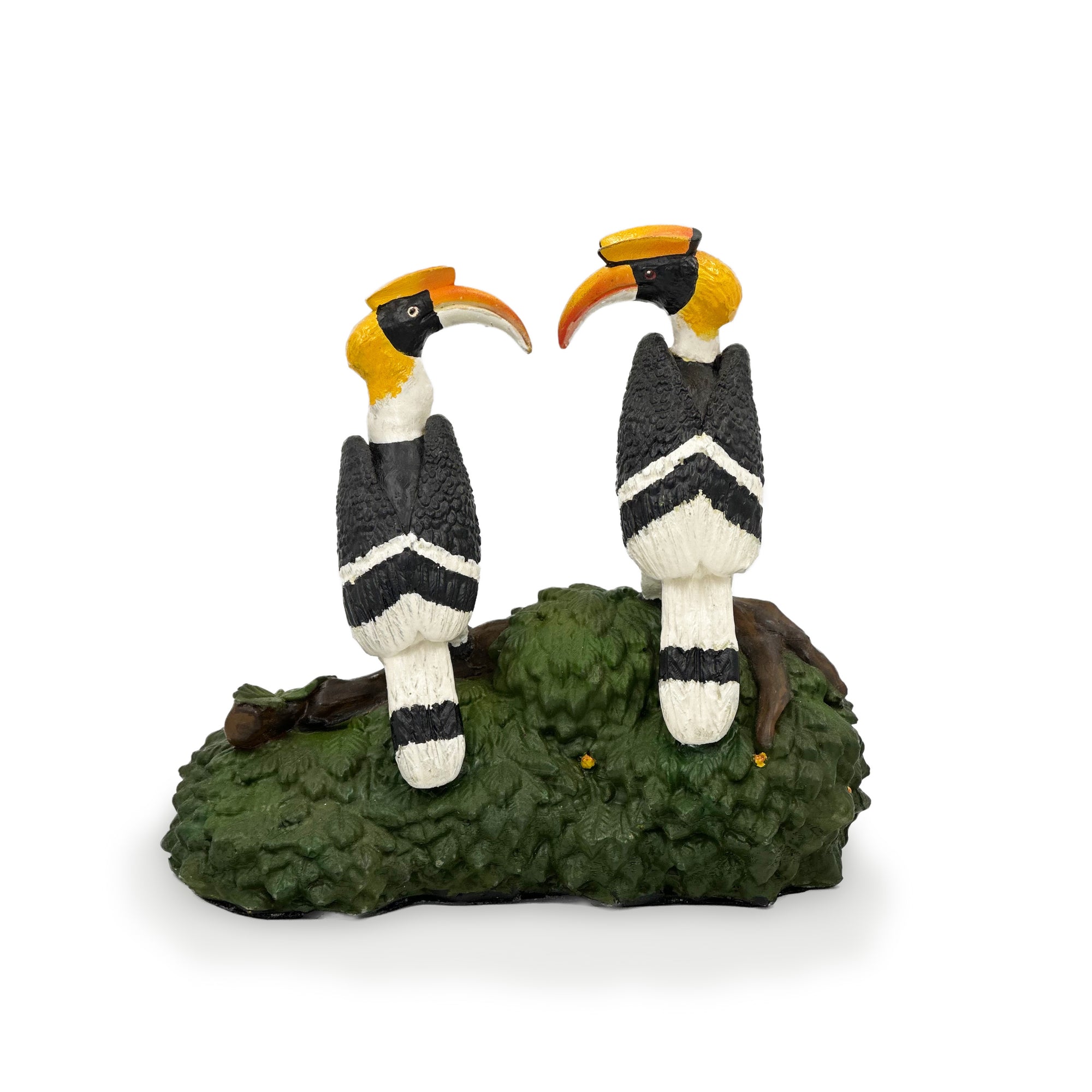 A Hornbill Couple - Resin Sculpture