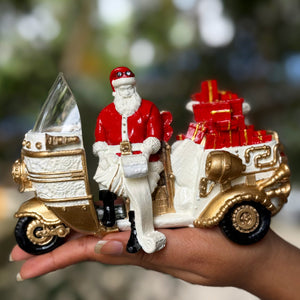 Santa in an Auto