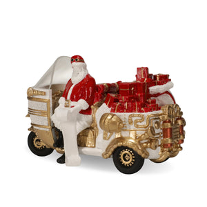 Santa in an Auto