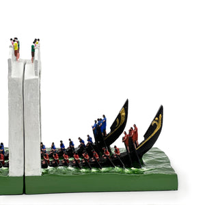 Snake Boat Race - Resin Bookend