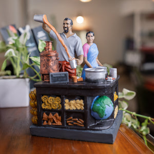 Tea Shop Couple - A Piggy Bank