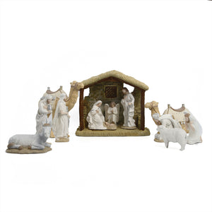 White Nativity - 12 Piece set