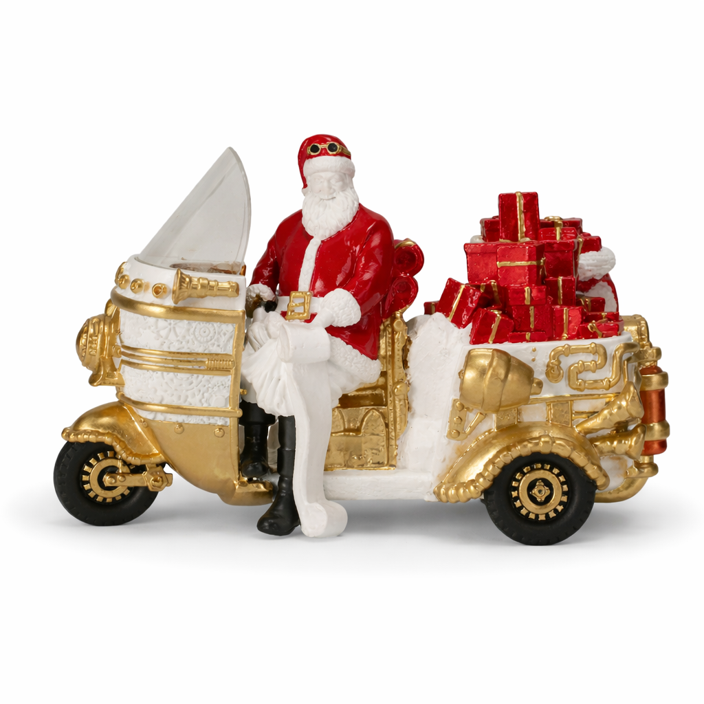 Santa in an Auto