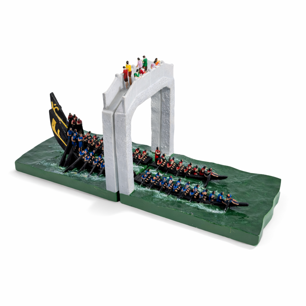 Snake Boat Race - Resin Bookend